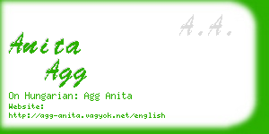 anita agg business card